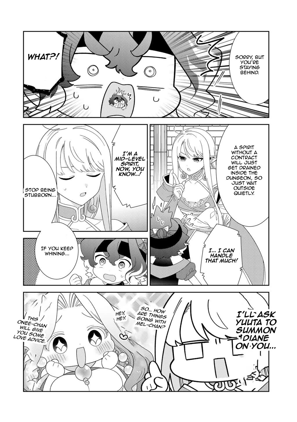 Seirei-tachi no Rakuen to Risou no Isekai Seikatsu chapter 80 page 14