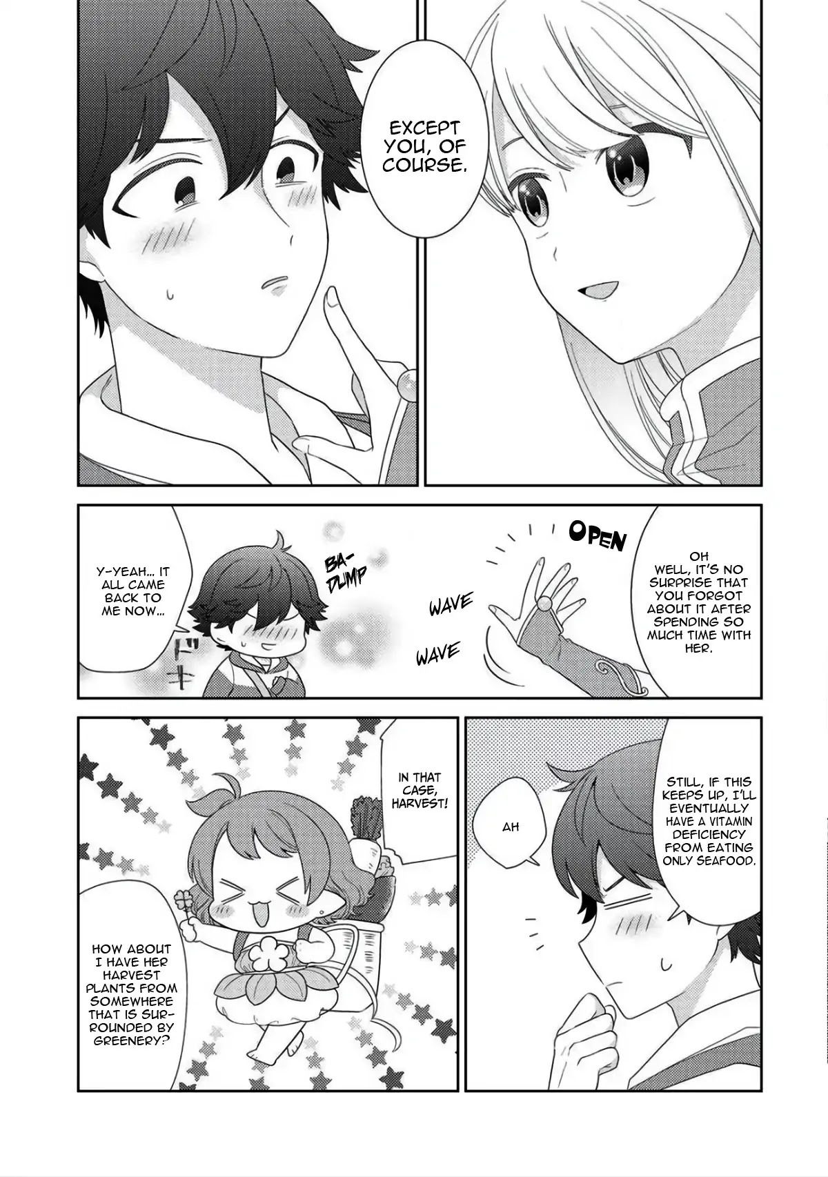 Seirei-tachi no Rakuen to Risou no Isekai Seikatsu chapter 9 page 12