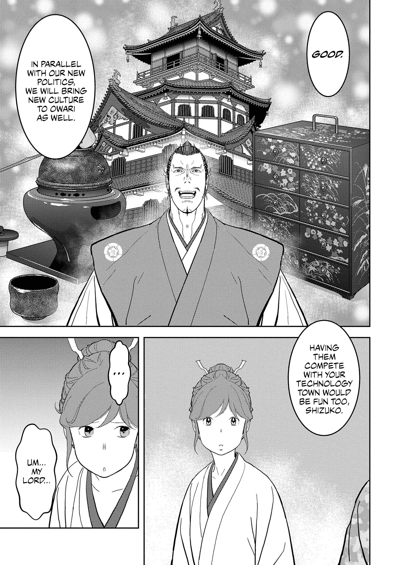 Sengoku Komachi Kuroutan: Noukou Giga chapter 27 page 14