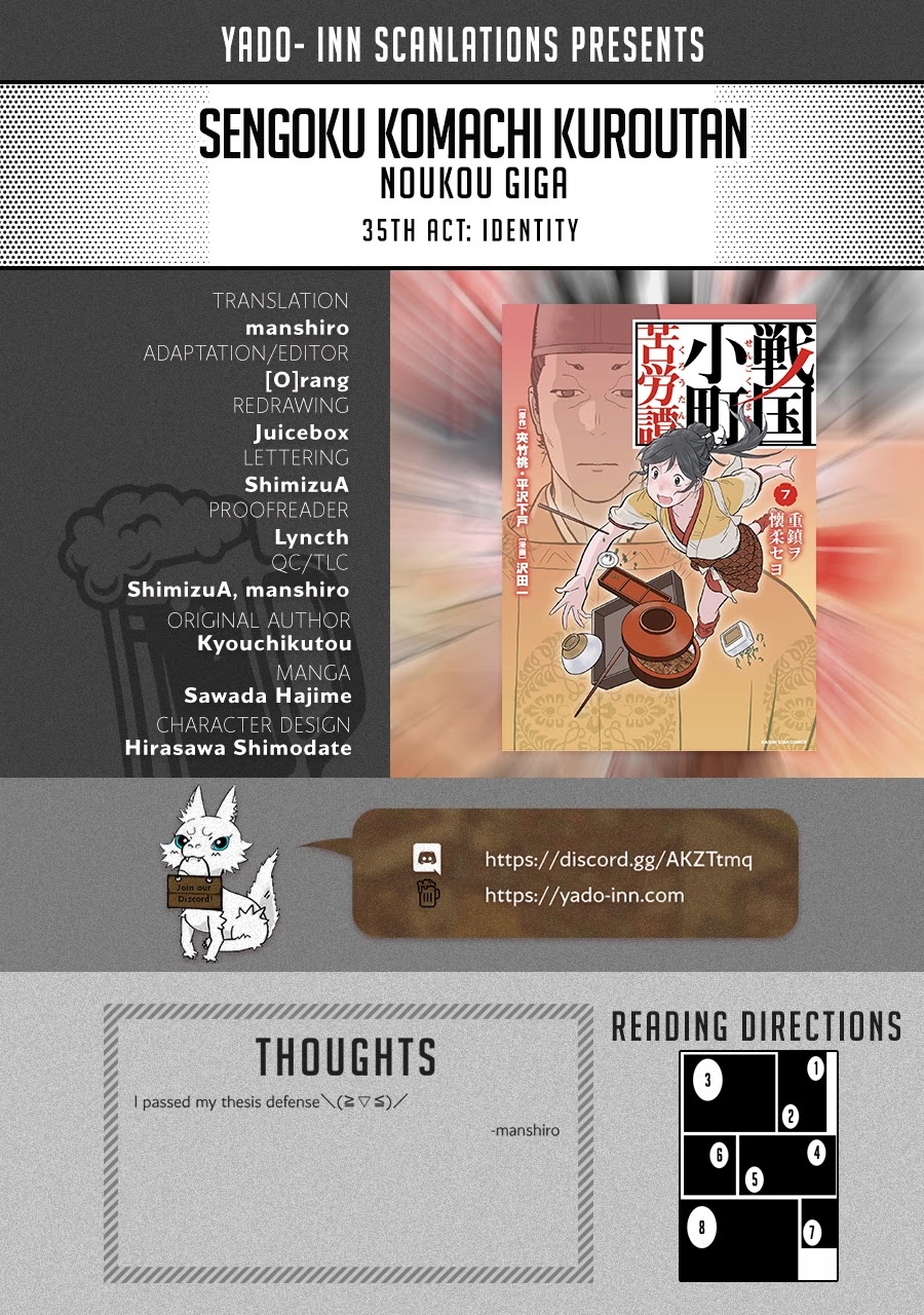 Sengoku Komachi Kuroutan: Noukou Giga chapter 35 page 1