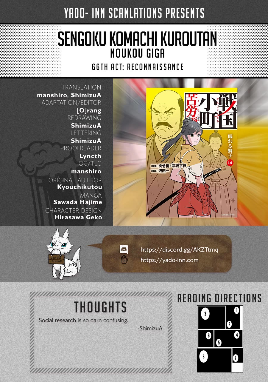 Sengoku Komachi Kuroutan: Noukou Giga chapter 66 page 6