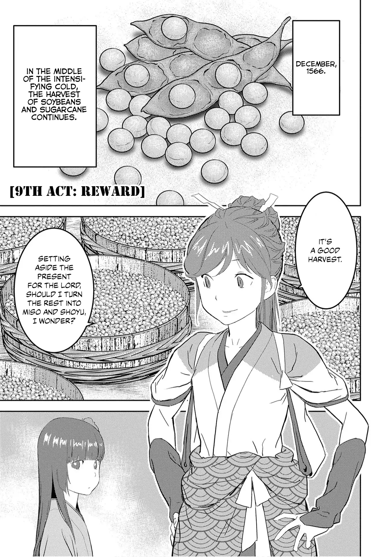 Sengoku Komachi Kuroutan: Noukou Giga chapter 9 page 2