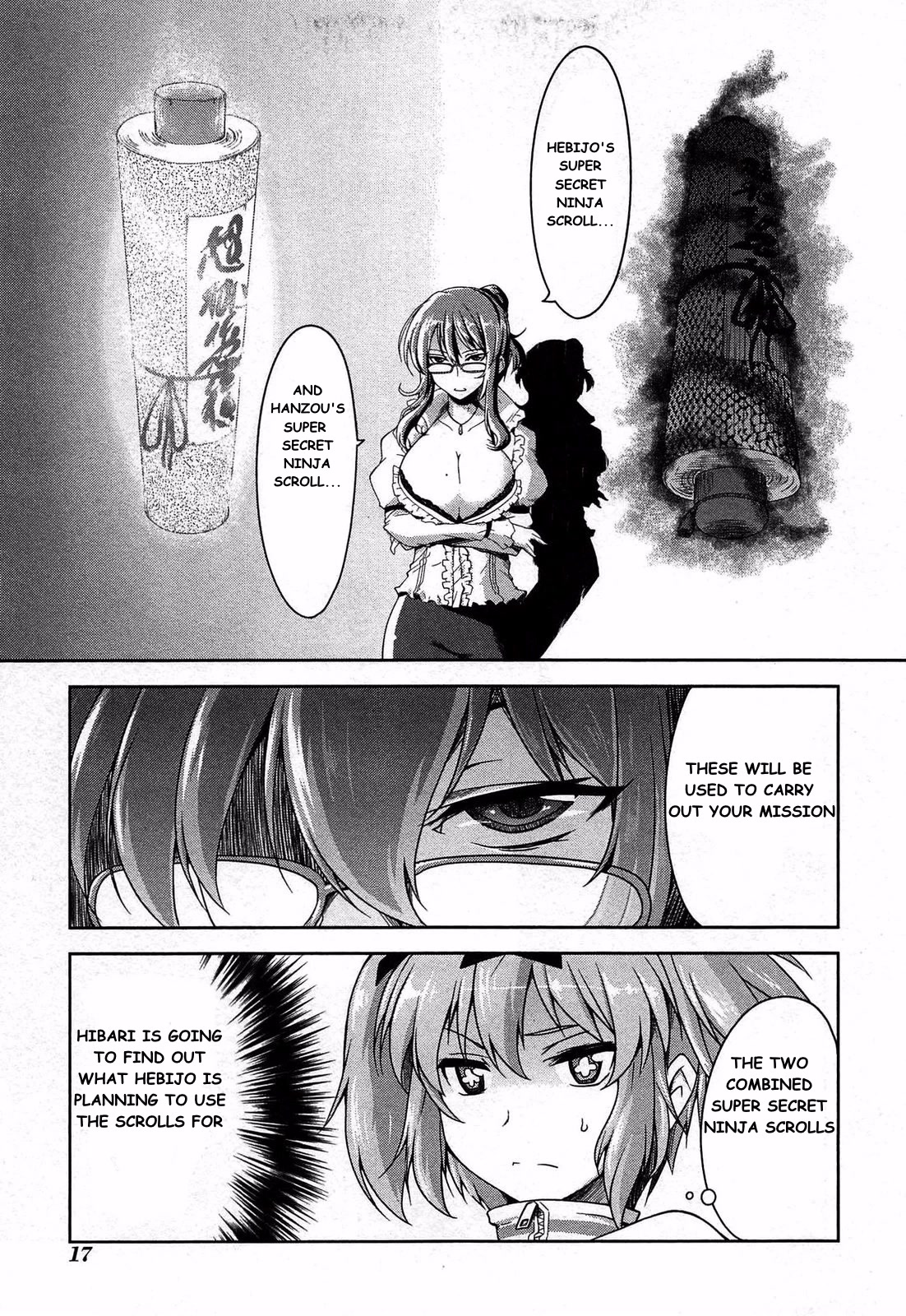 Senran Kagura - Guren no Hebi chapter 17 page 1