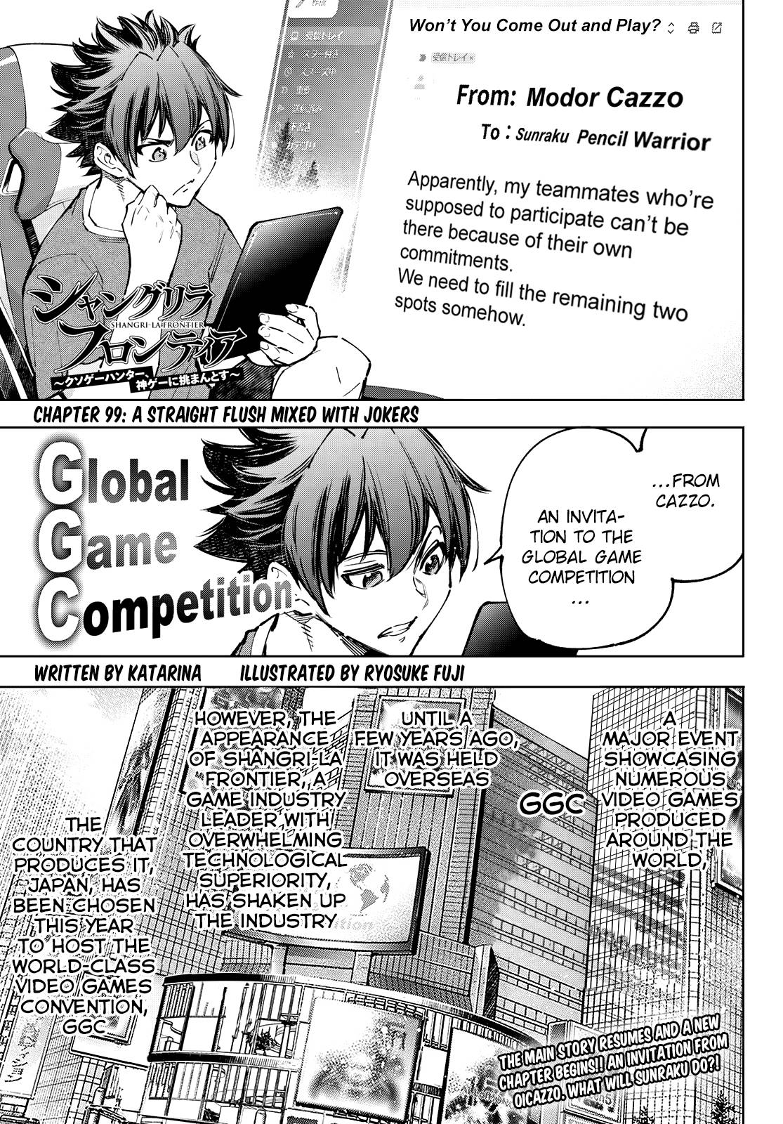 Shangri-La Frontier chapter 99 page 1