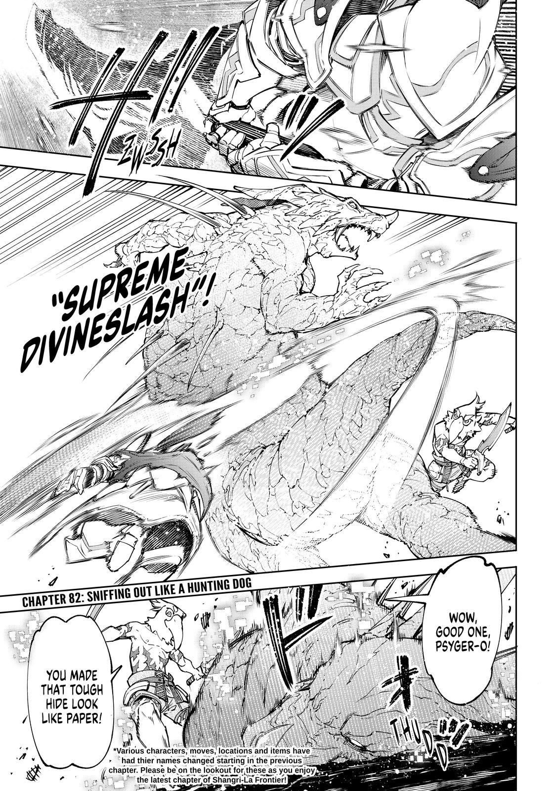 Shangri-La Frontier ~ Kusoge Hunter, Kamige ni Idoman to su~ chapter 82 page 1