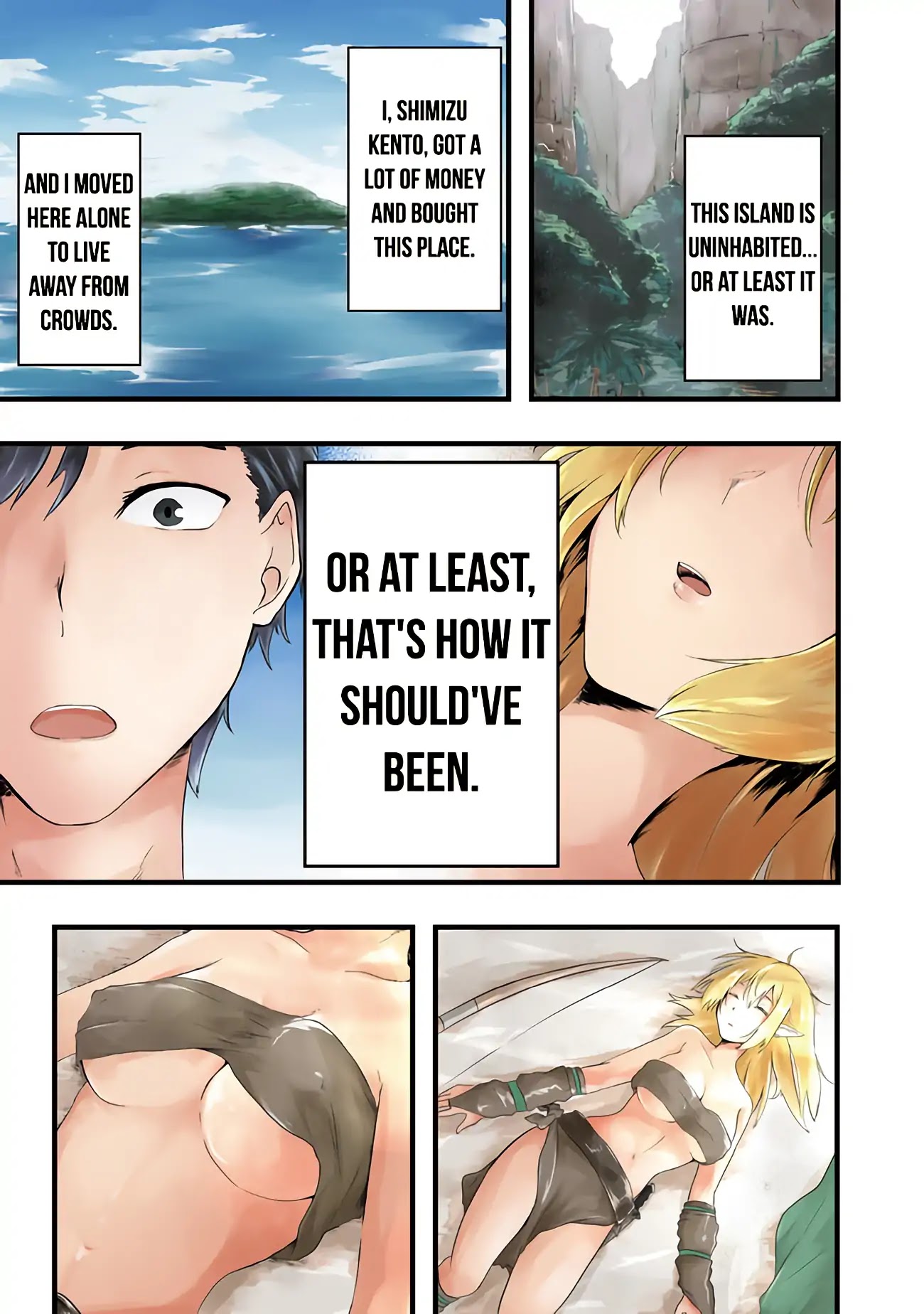 Sharing Life On A Deserted Island With An Elf chapter 1 page 2