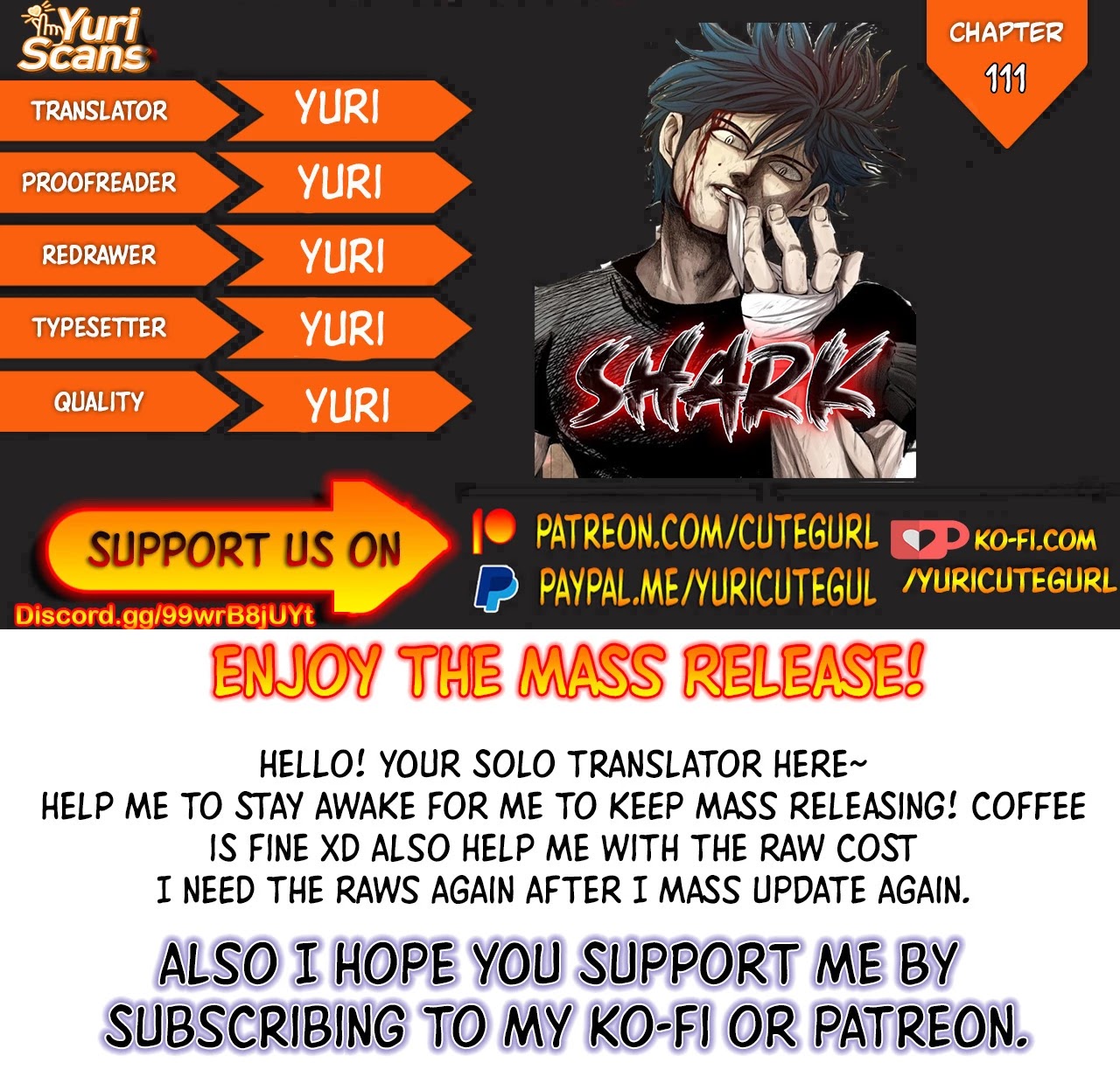 Shark chapter 111 page 1