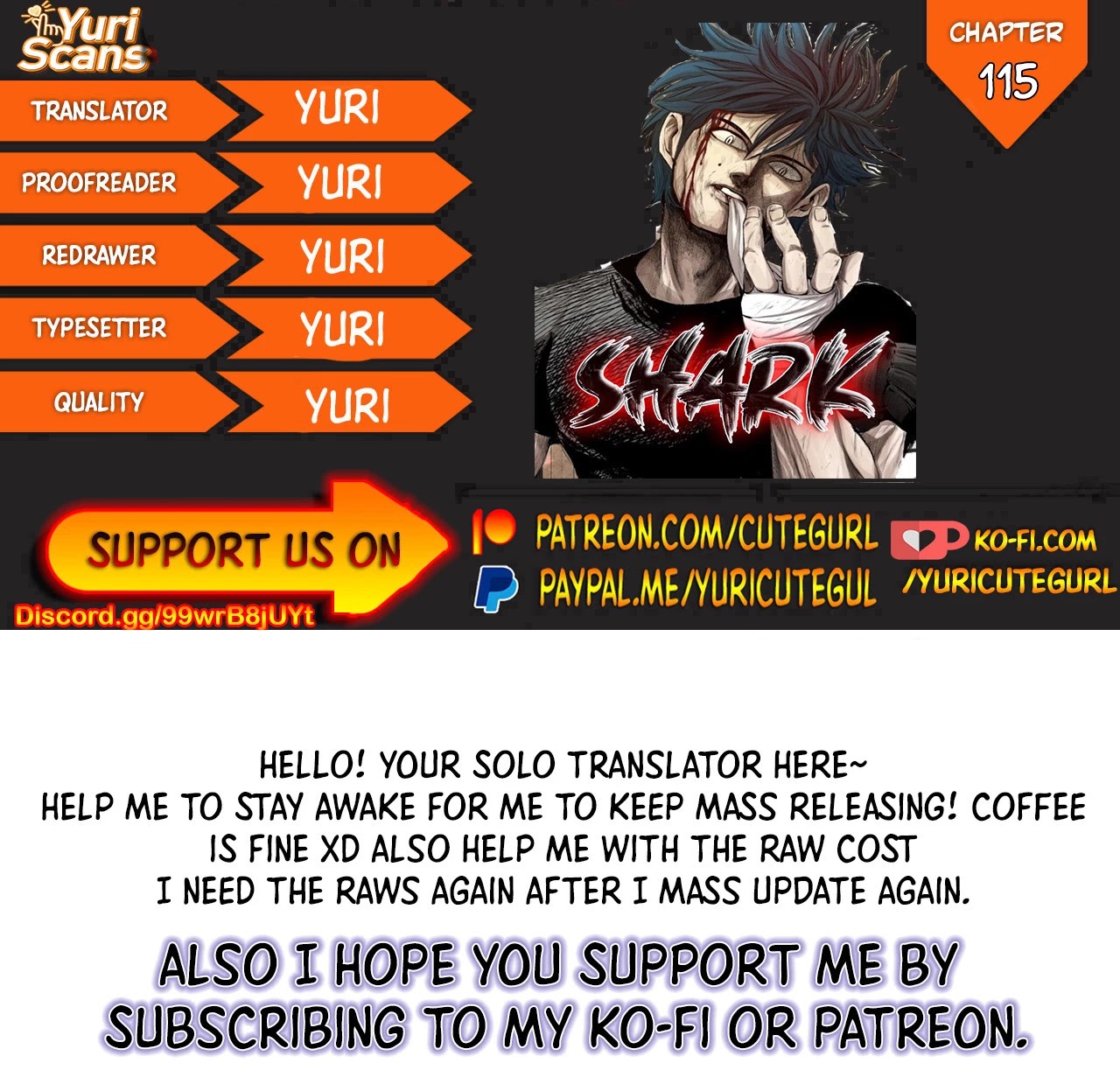 Shark chapter 115 page 1