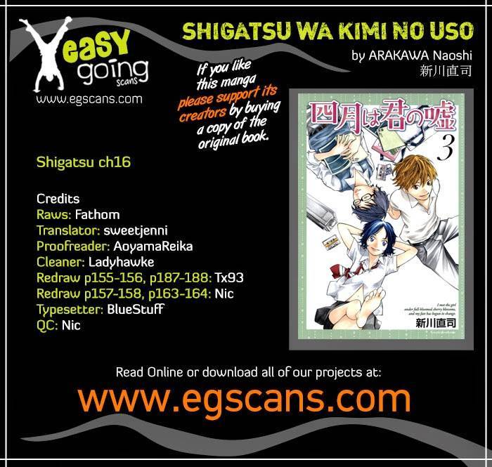 Shigatsu wa Kimi no Uso chapter 16 page 1