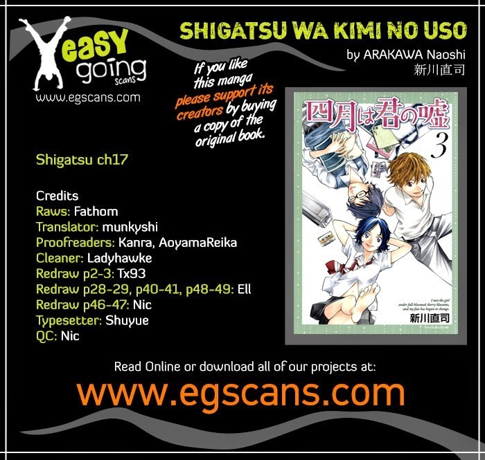 Shigatsu wa Kimi no Uso chapter 17 page 1