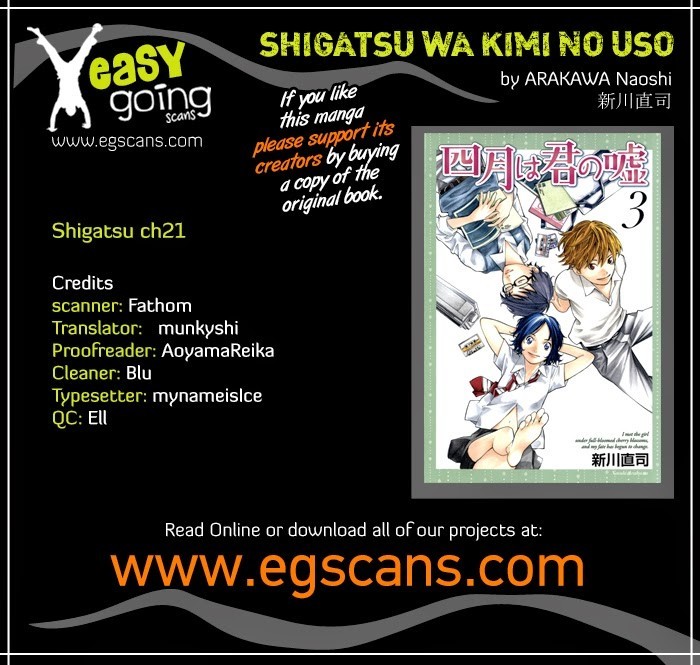 Shigatsu wa Kimi no Uso chapter 21 page 1