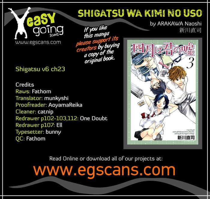 Shigatsu wa Kimi no Uso chapter 23 page 1