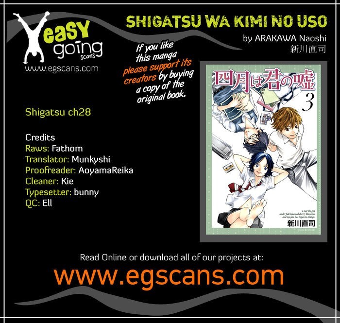 Shigatsu wa Kimi no Uso chapter 28 page 1