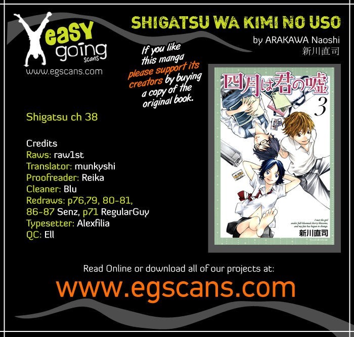 Shigatsu wa Kimi no Uso chapter 38 page 1