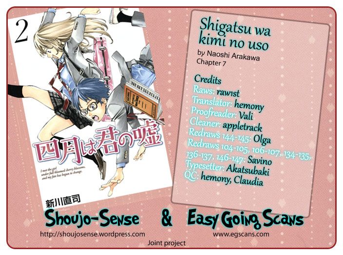 Shigatsu wa Kimi no Uso chapter 7 page 1
