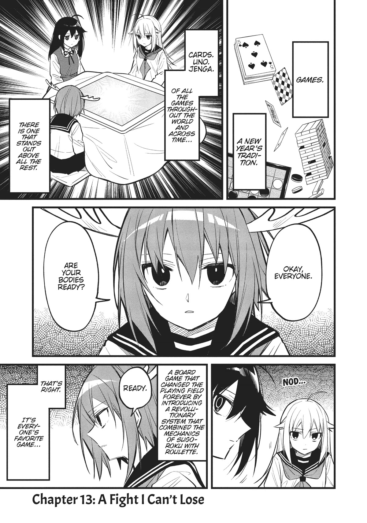 Shikanoko Nokonoko Koshitantan chapter 13 page 1