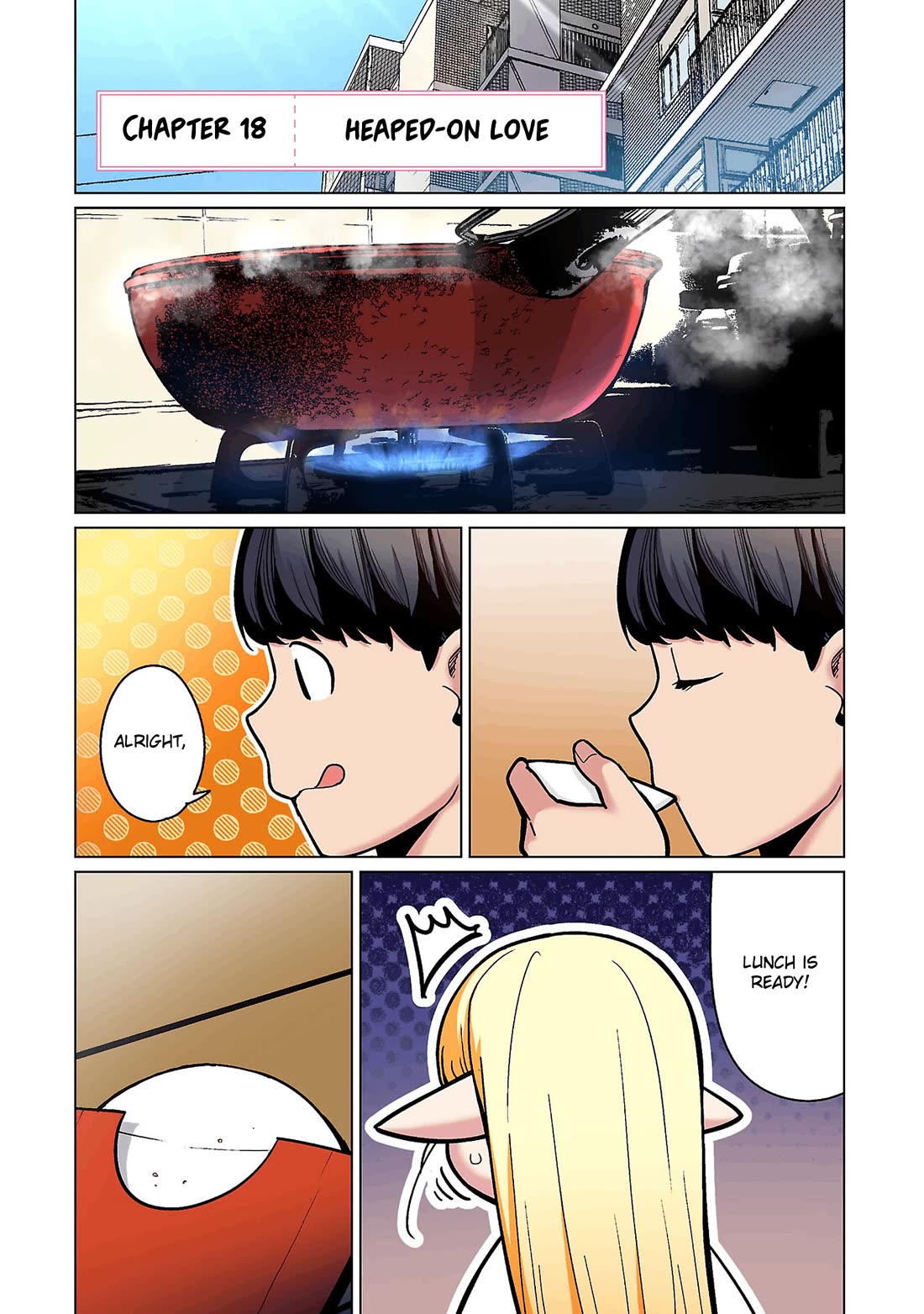 Shin Elf-san wa Yaserarenai. chapter 18 page 1