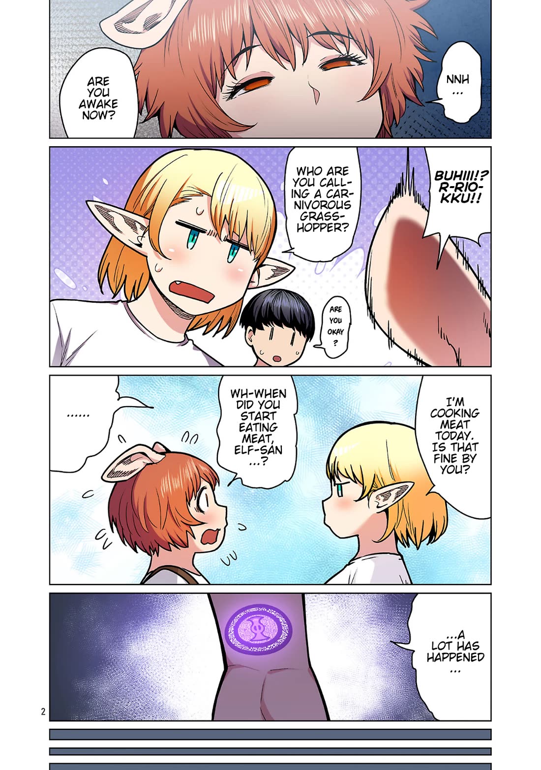 Shin Elf-san wa Yaserarenai. chapter 25 page 3