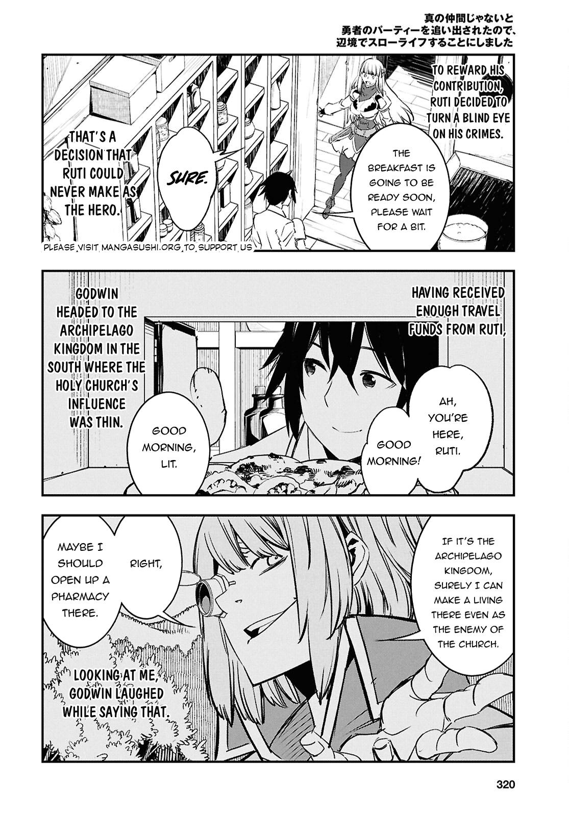 Shin no Nakama janai to Yuusha no Party wo Oidasareta node, Henkyou de Slow Life suru Koto ni shimashita chapter 70 page 11