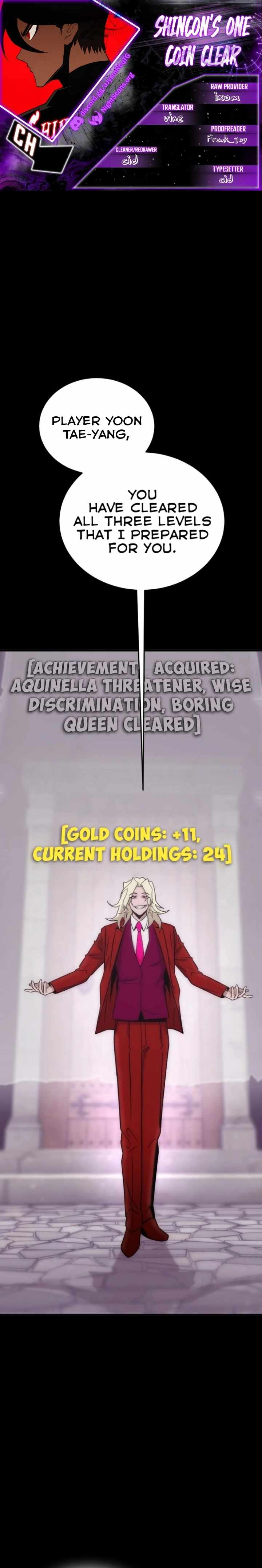 Shincon’s One Coin Clear chapter 5 page 1