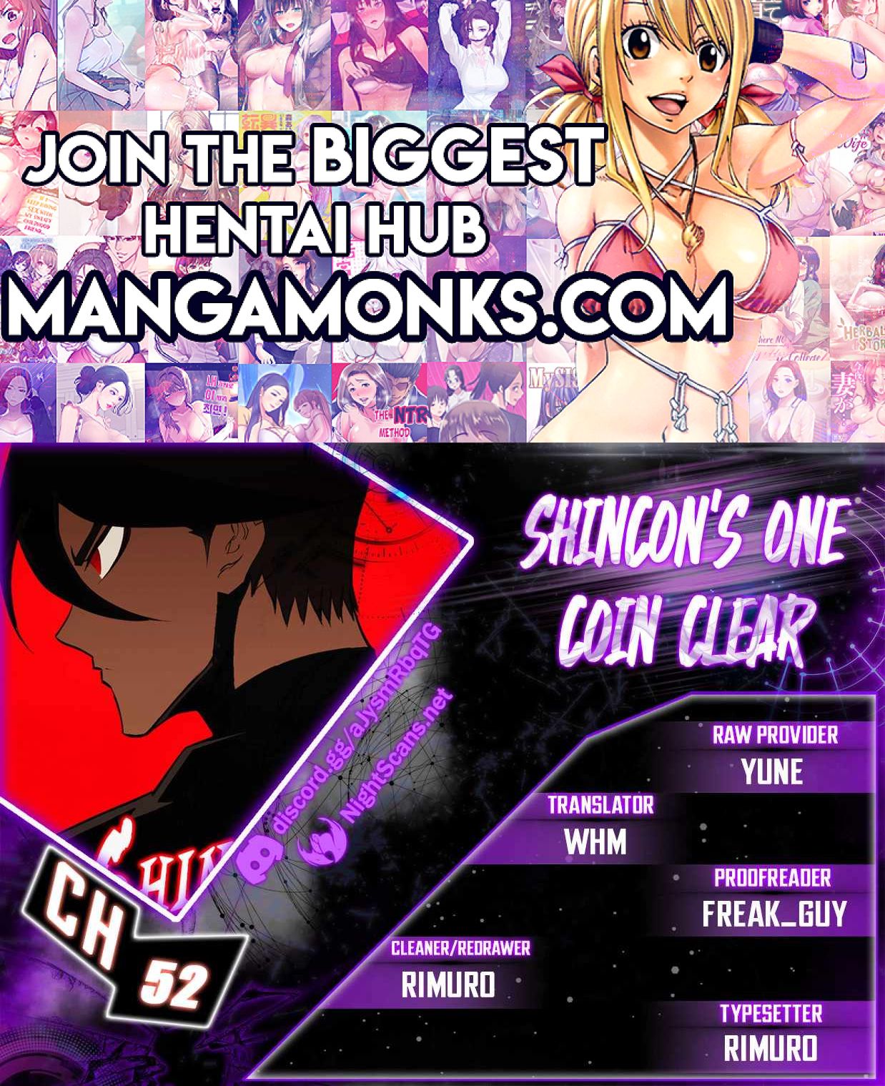 Shincon’s One Coin Clear chapter 52 page 1