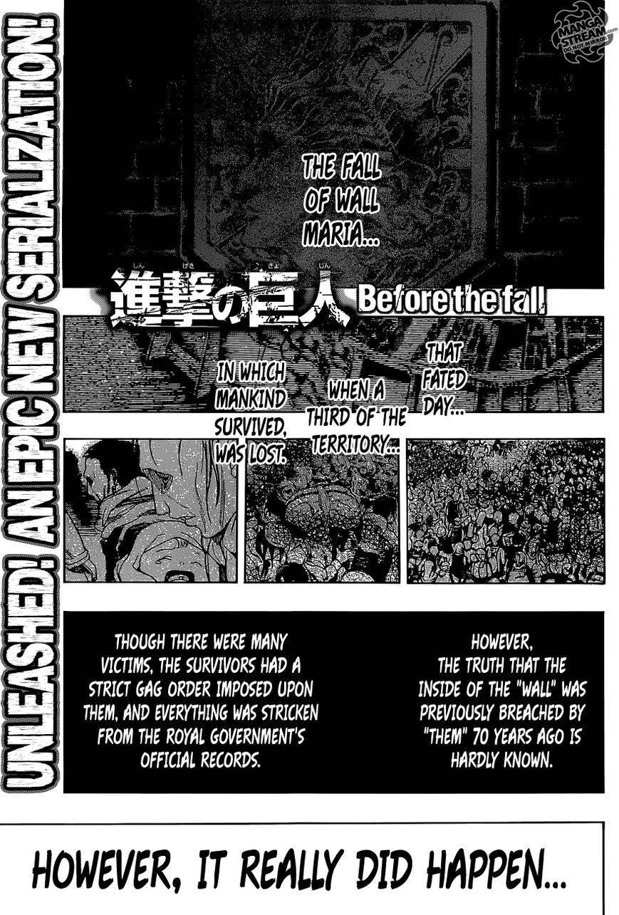 Shingeki no Kyojin Before the Fall chapter 0 page 1