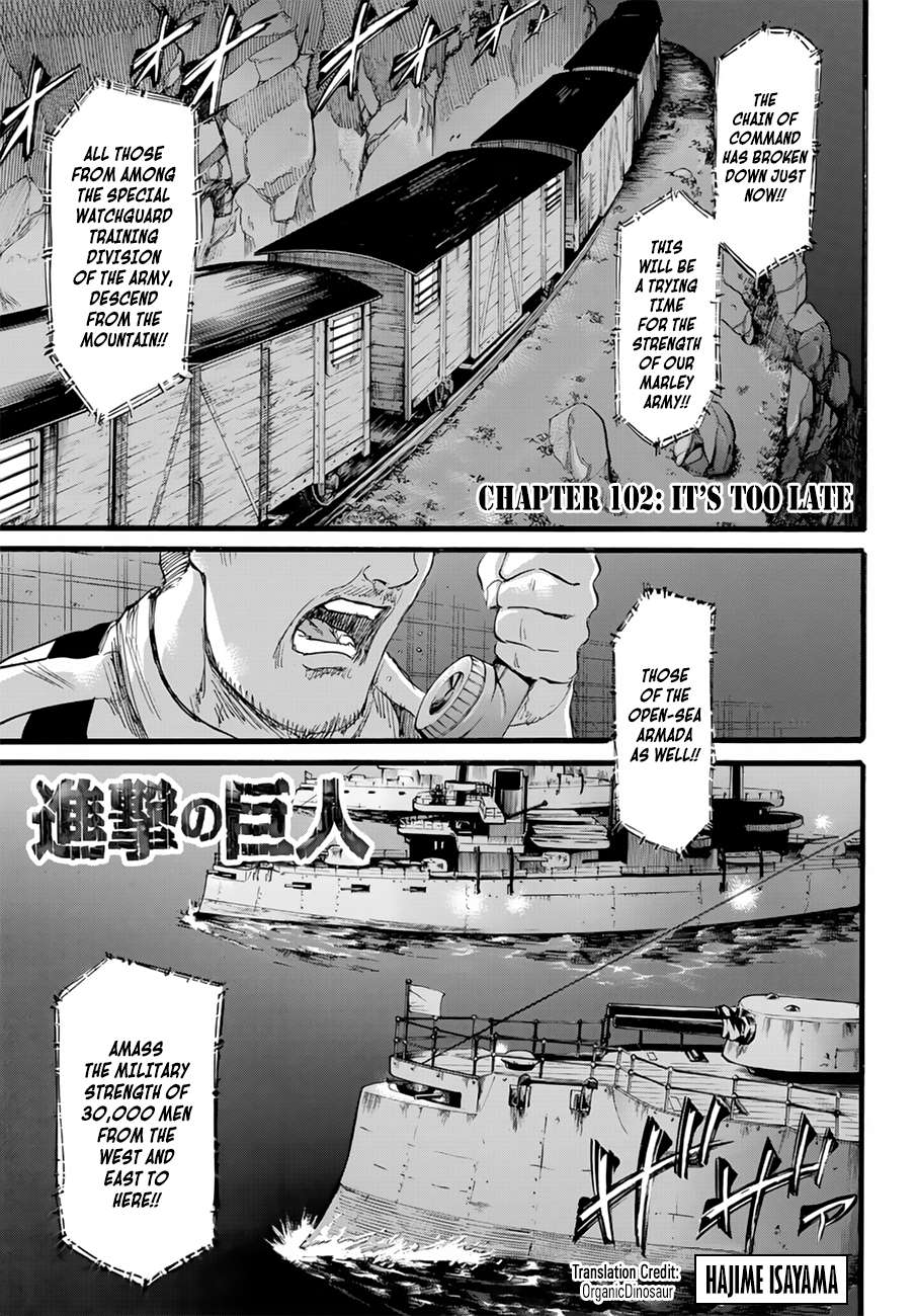 Shingeki no Kyojin chapter 102 page 1