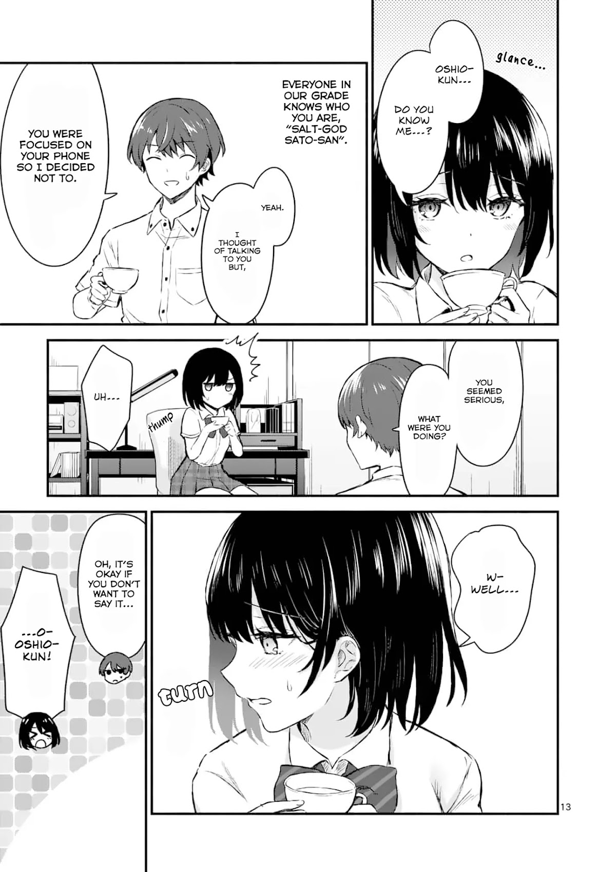 Shiotaiou no Sato-san ga Ore ni dake Amai chapter 1 page 12