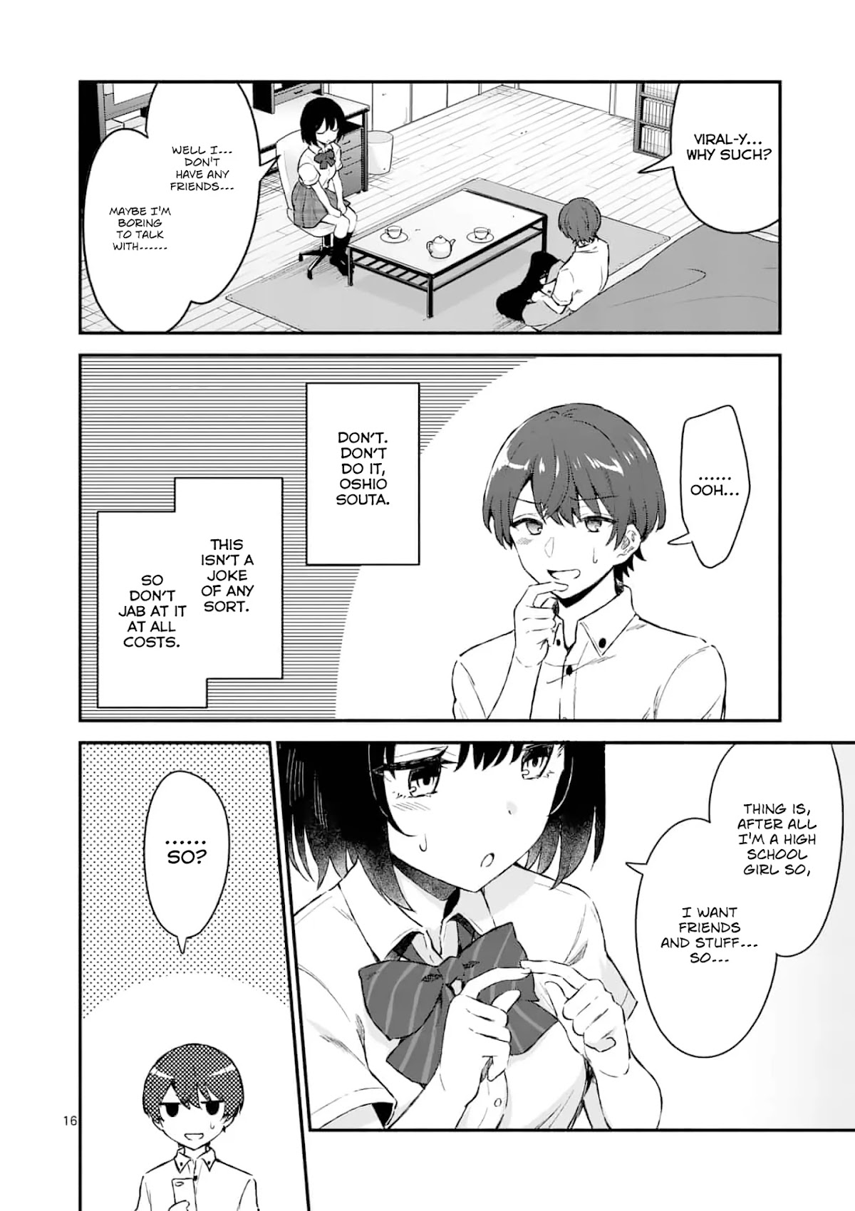 Shiotaiou no Sato-san ga Ore ni dake Amai chapter 1 page 15