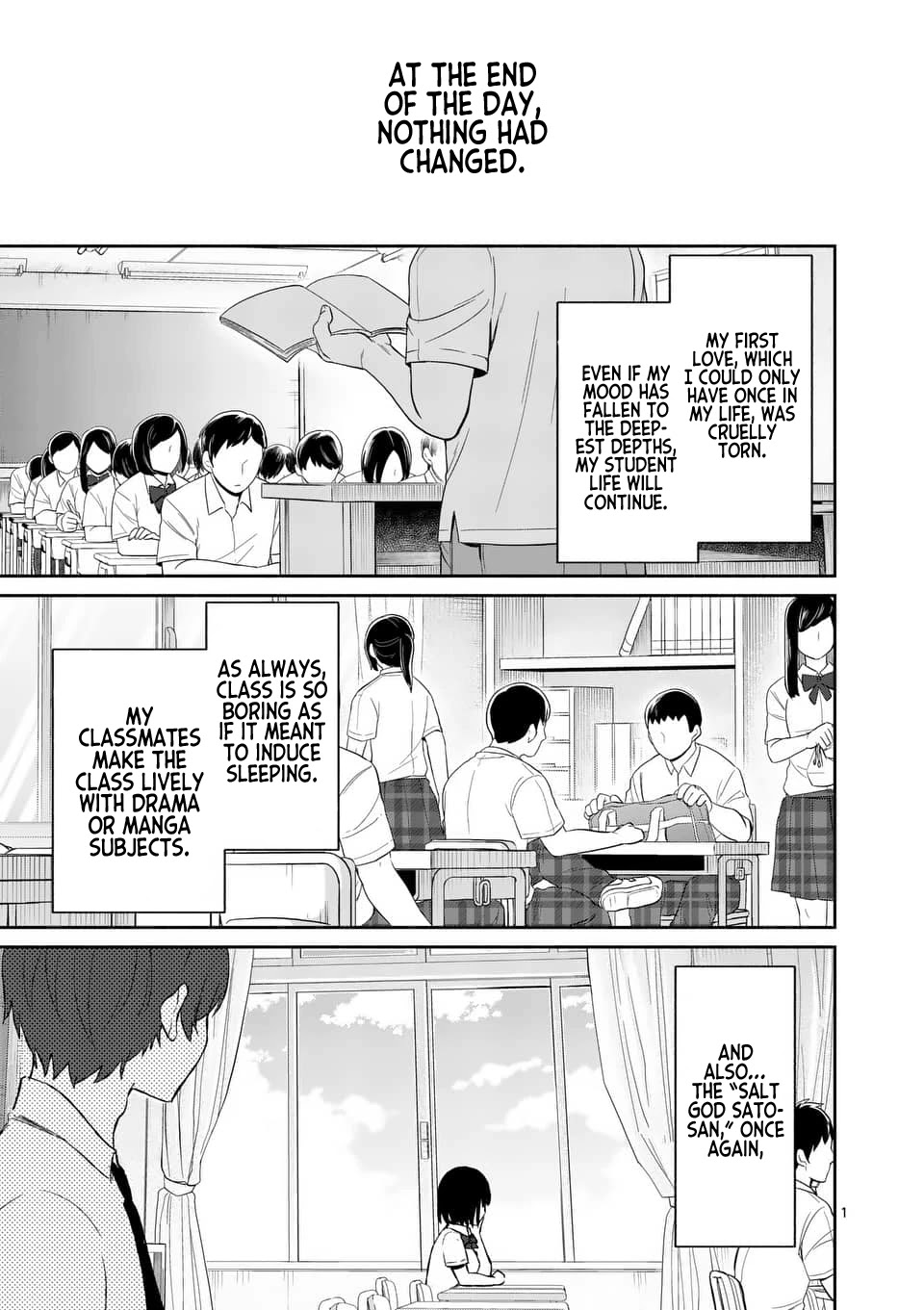 Shiotaiou no Sato-san ga Ore ni dake Amai chapter 16 page 1