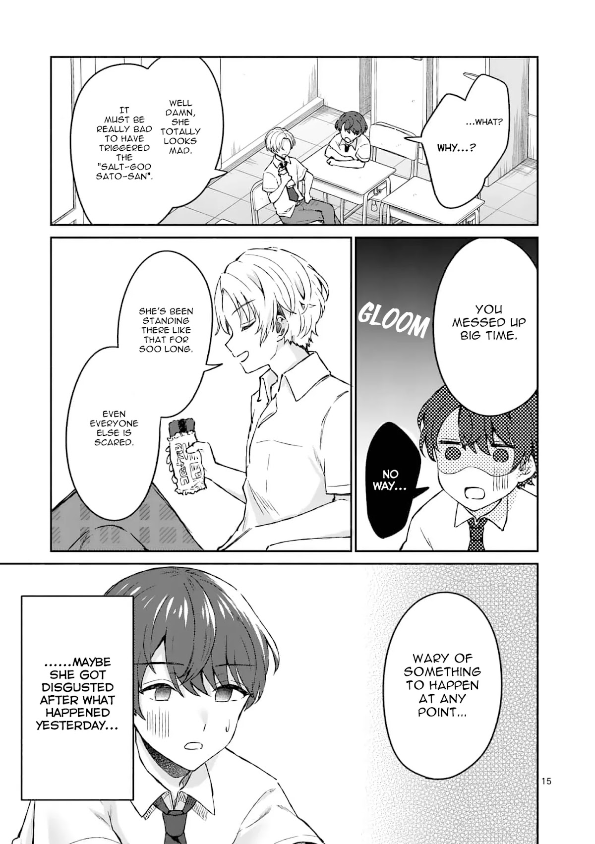 Shiotaiou no Sato-san ga Ore ni dake Amai chapter 3 page 15