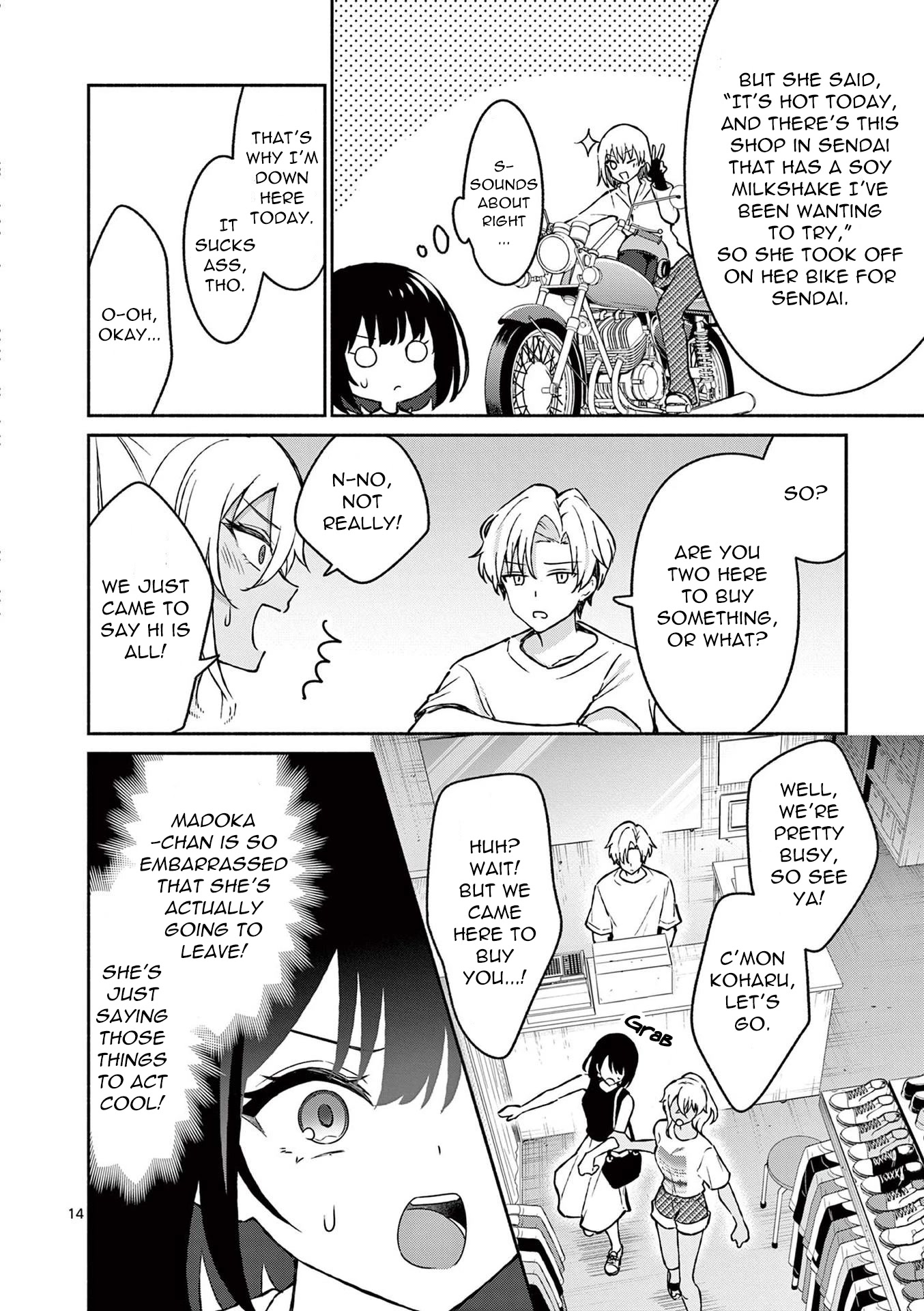 Shiotaiou no Sato-san ga Ore ni dake Amai chapter 34 page 14