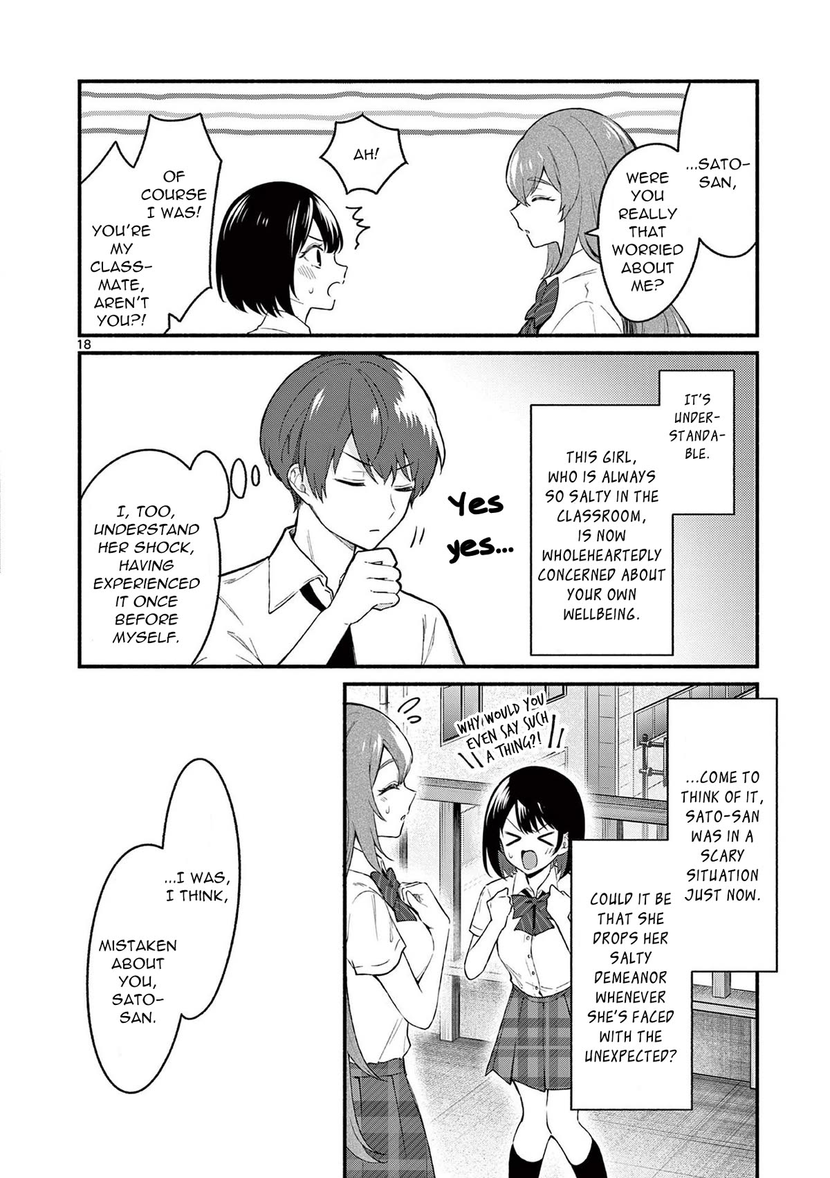 Shiotaiou no Sato-san ga Ore ni dake Amai chapter 51 page 18