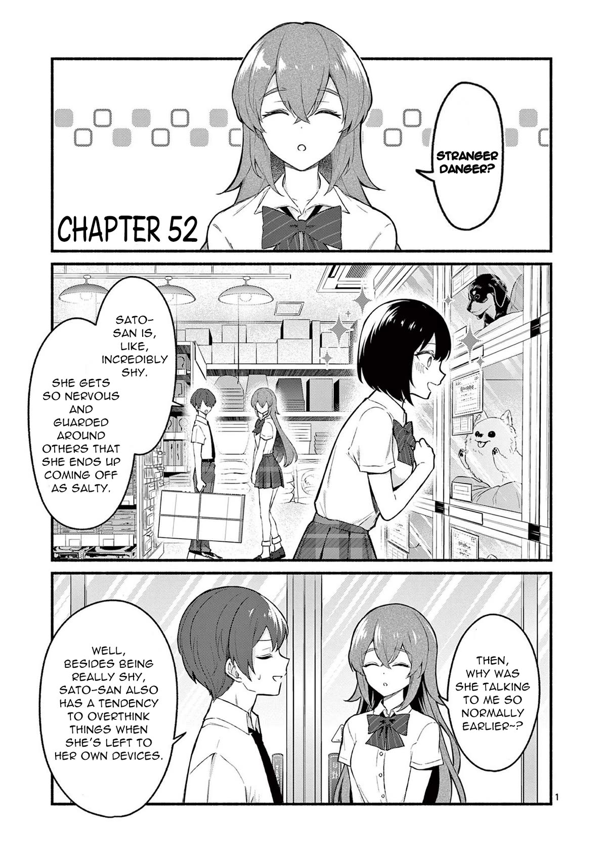 Shiotaiou no Sato-san ga Ore ni dake Amai chapter 52 page 1