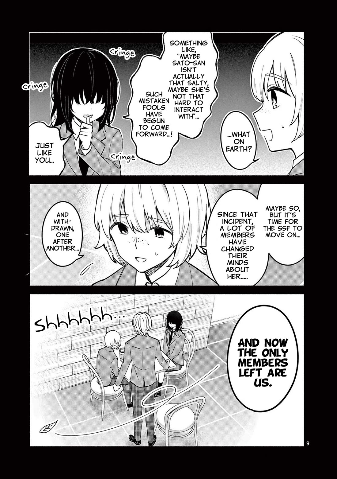 Shiotaiou no Sato-san ga Ore ni dake Amai chapter 72 page 9