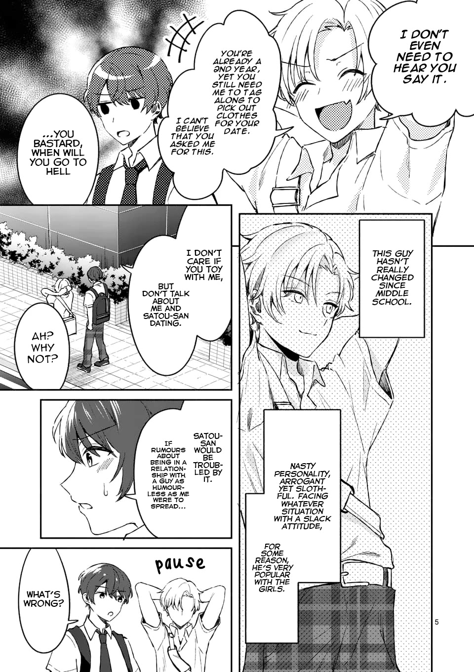 Shiotaiou no Sato-san ga Ore ni dake Amai chapter 8 page 5