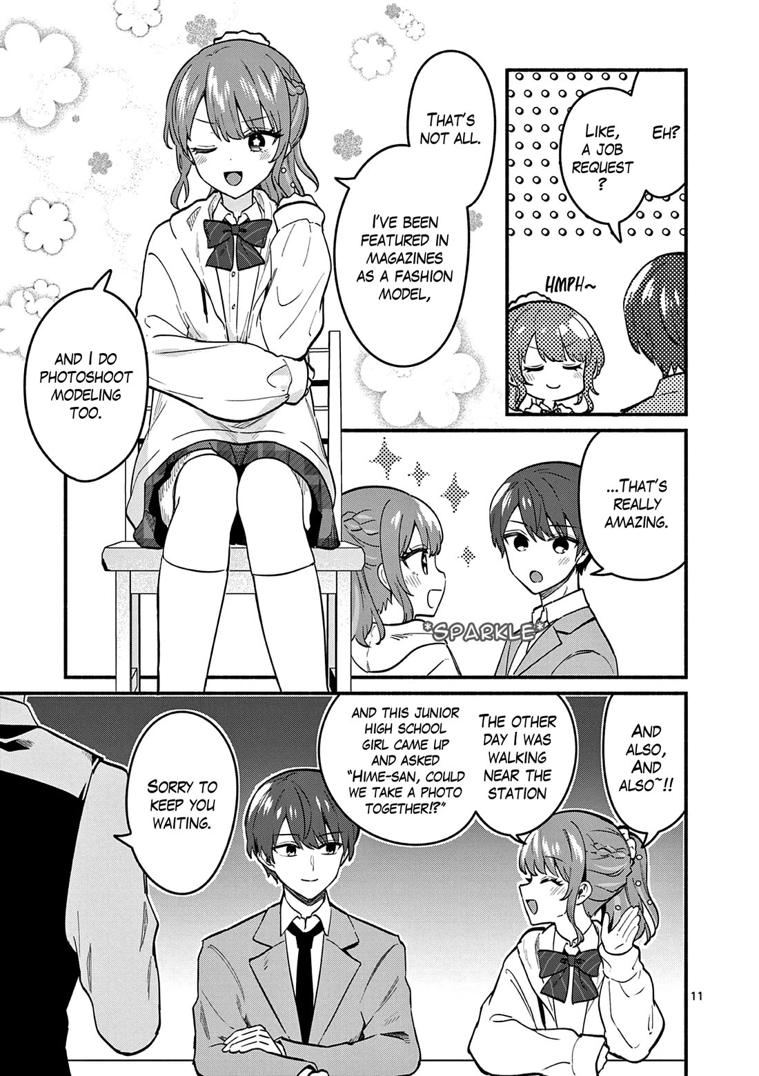 Shiotaiou no Sato-san ga Ore ni dake Amai chapter 84 page 11