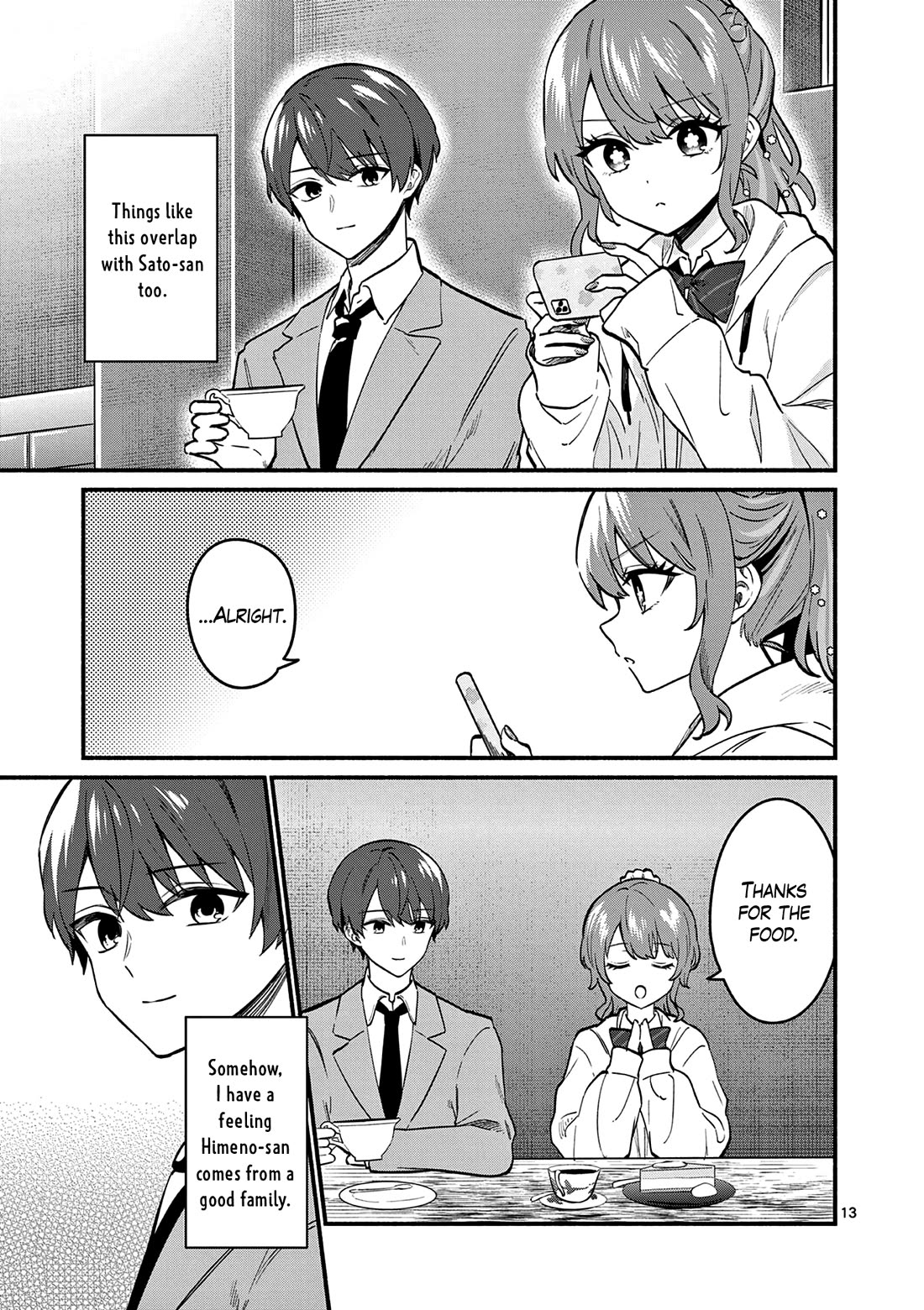Shiotaiou no Sato-san ga Ore ni dake Amai chapter 84 page 13