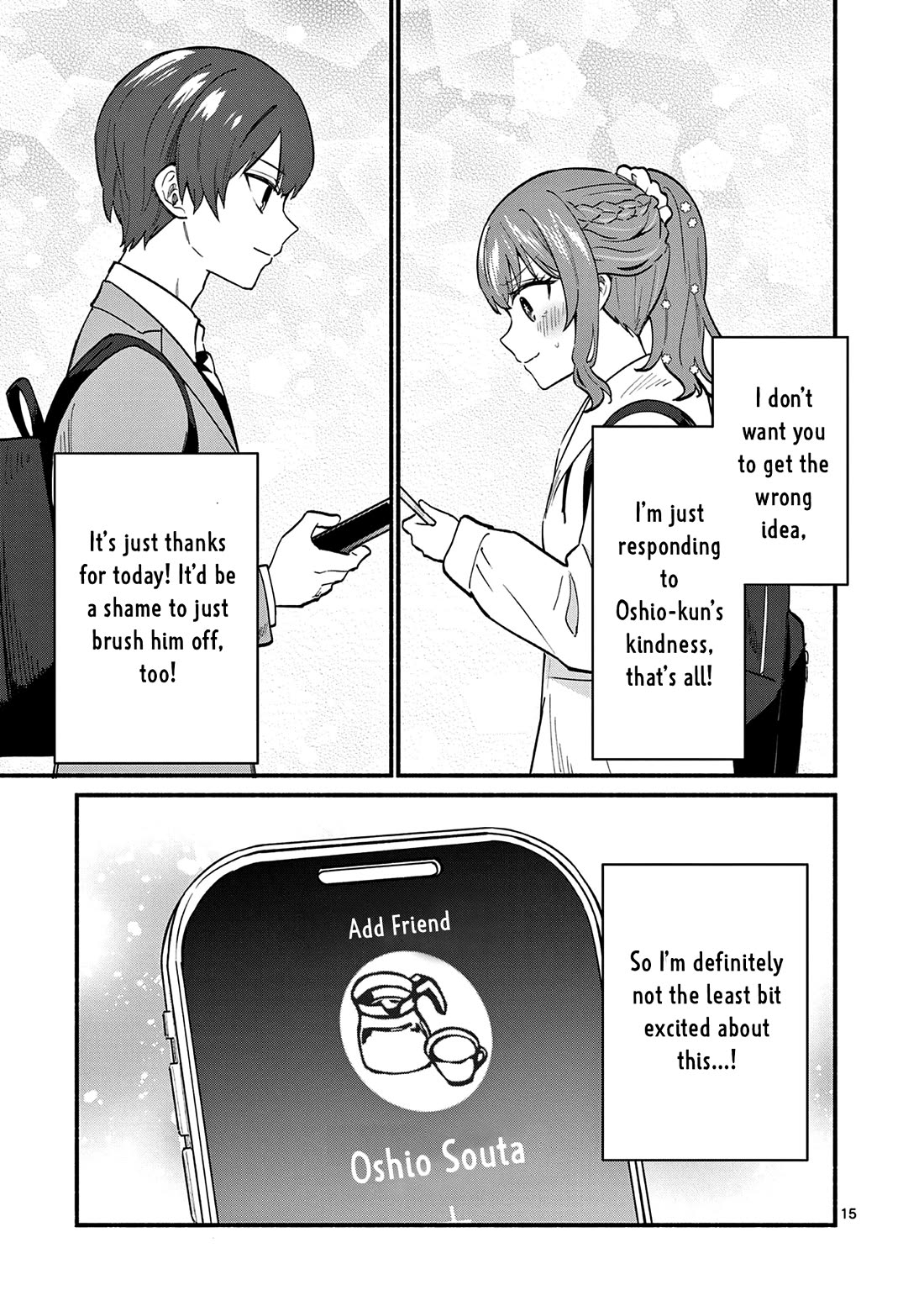 Shiotaiou no Sato-san ga Ore ni dake Amai chapter 86 page 15