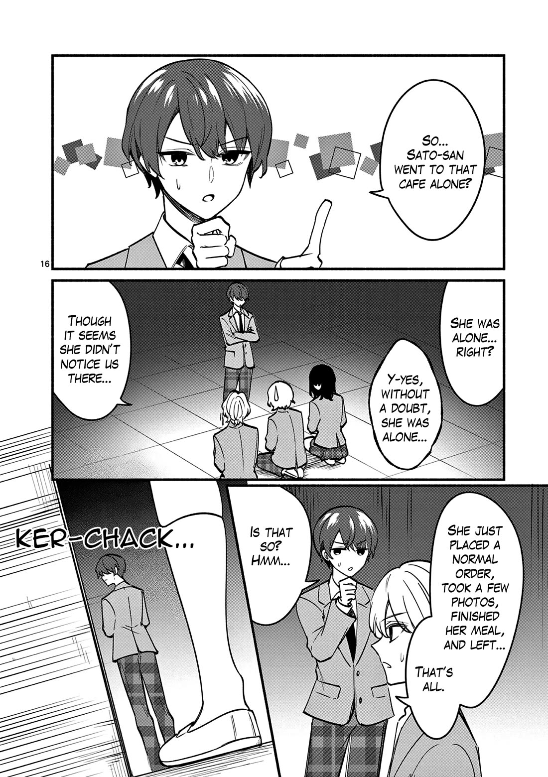 Shiotaiou no Sato-san ga Ore ni dake Amai chapter 87 page 16