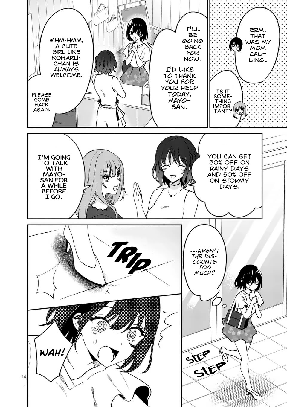 Shiotaiou no Sato-san ga Ore ni dake Amai chapter 9 page 14