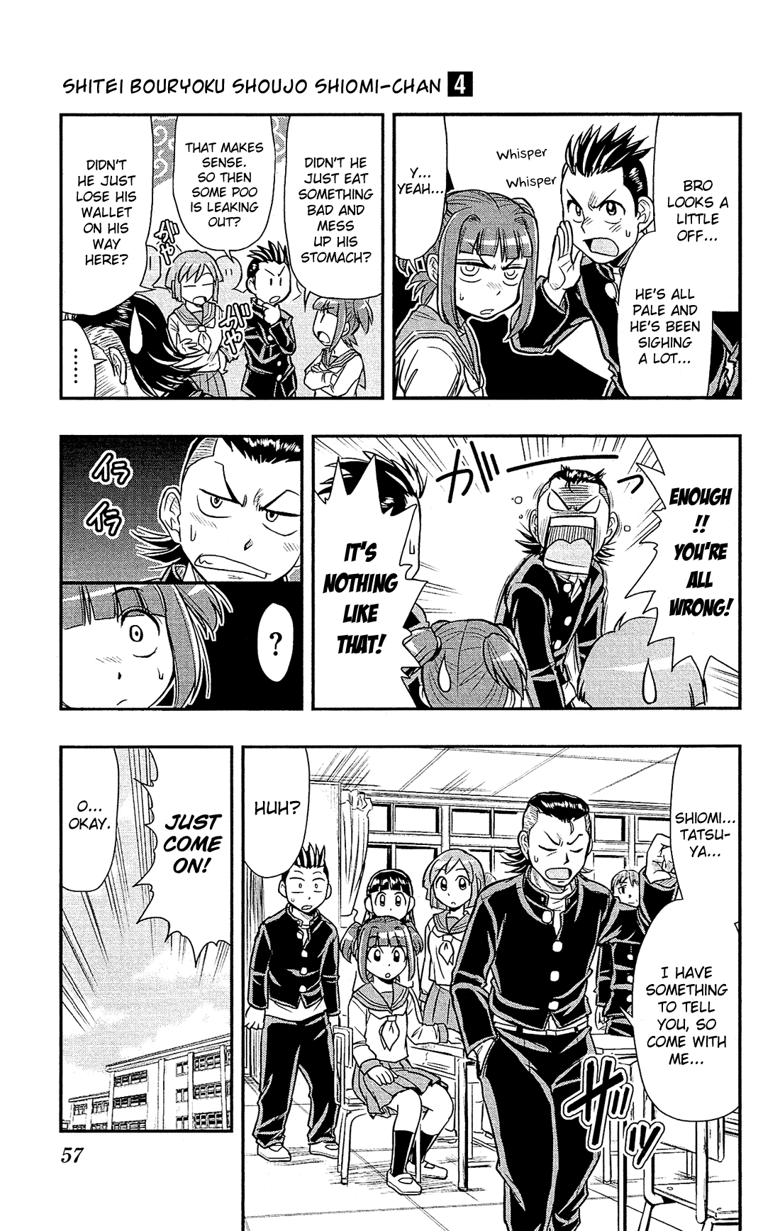 Shitei Bouryoku Shoujo Shiomi-chan chapter 20 page 4