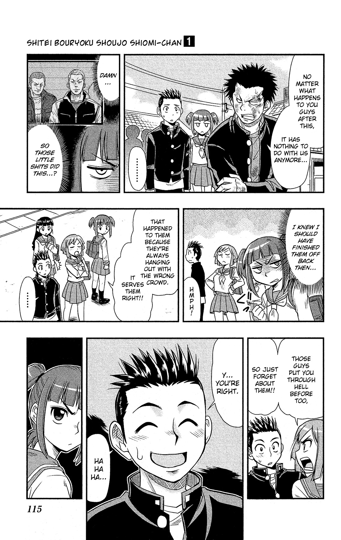 Shitei Bouryoku Shoujo Shiomi-chan chapter 4 page 12