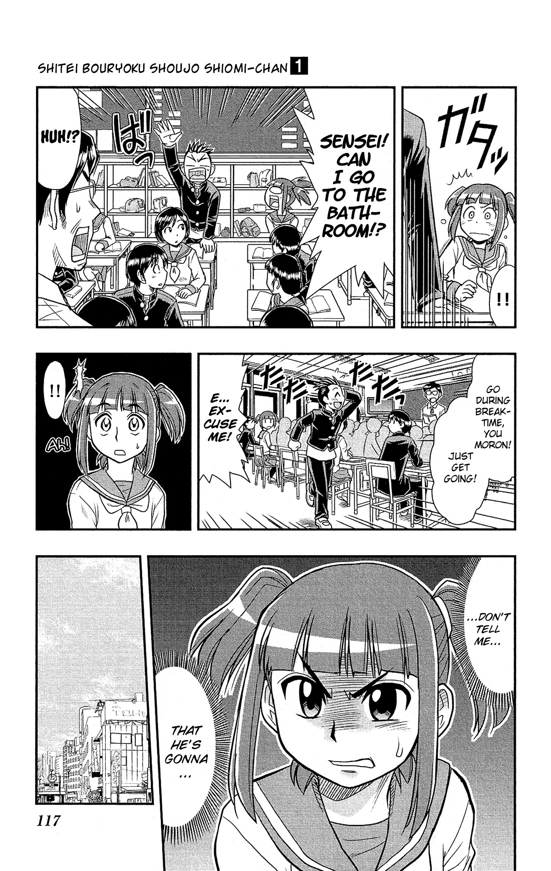 Shitei Bouryoku Shoujo Shiomi-chan chapter 4 page 14