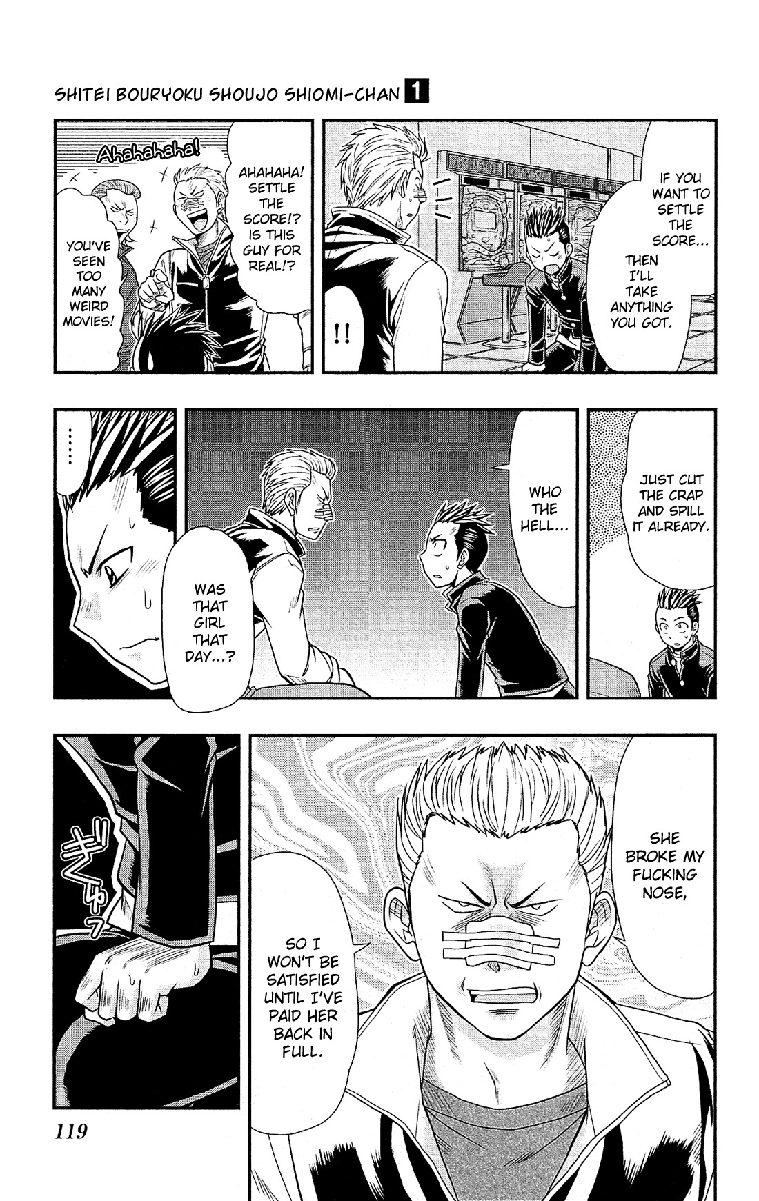 Shitei Bouryoku Shoujo Shiomi-chan chapter 4 page 16