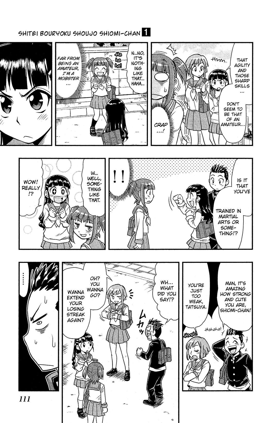 Shitei Bouryoku Shoujo Shiomi-chan chapter 4 page 8