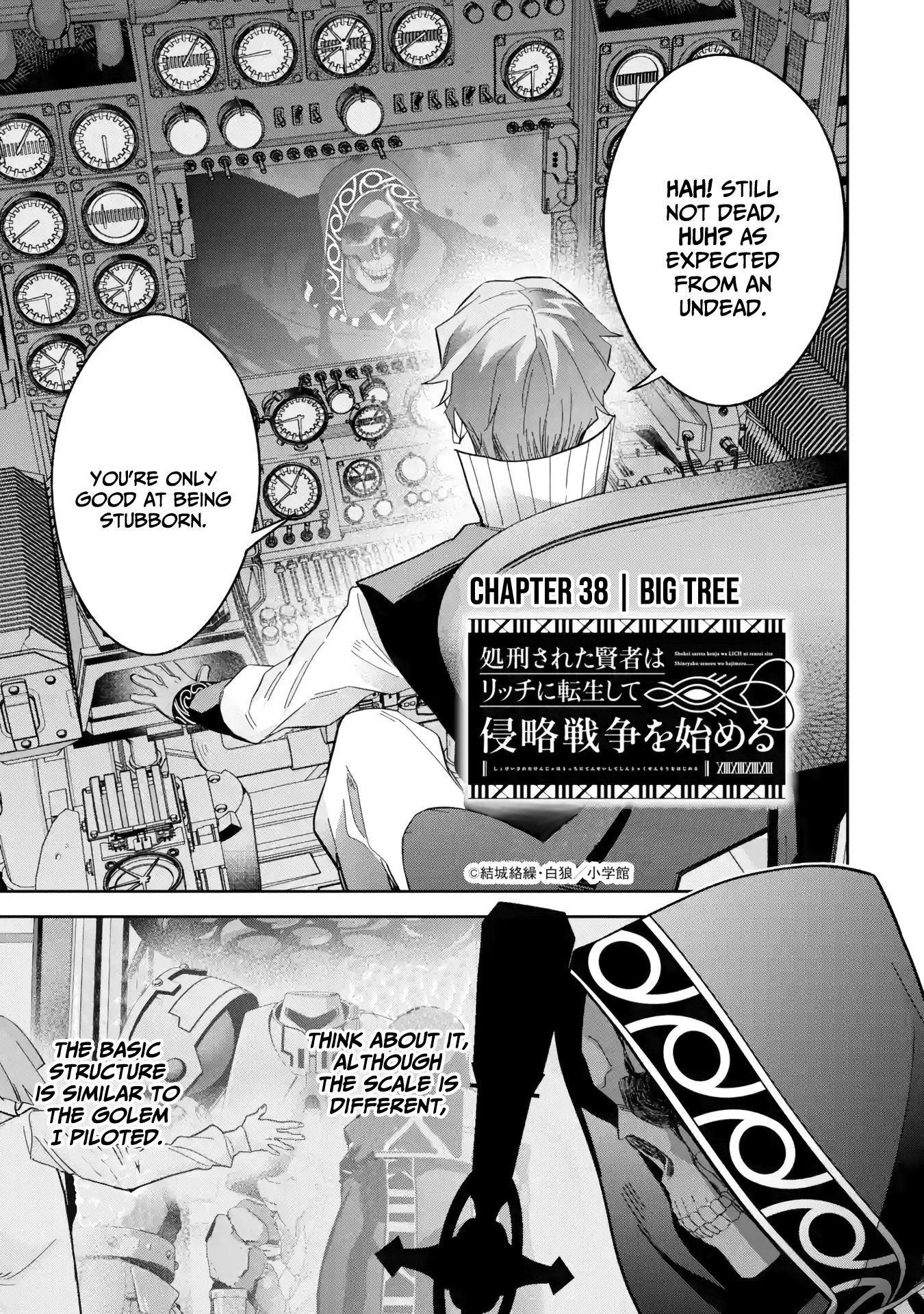 Shokei Sareta Kenja wa Lich ni Tensei Shite Shinryaku Sensou wo Hajimaru chapter 38 page 2