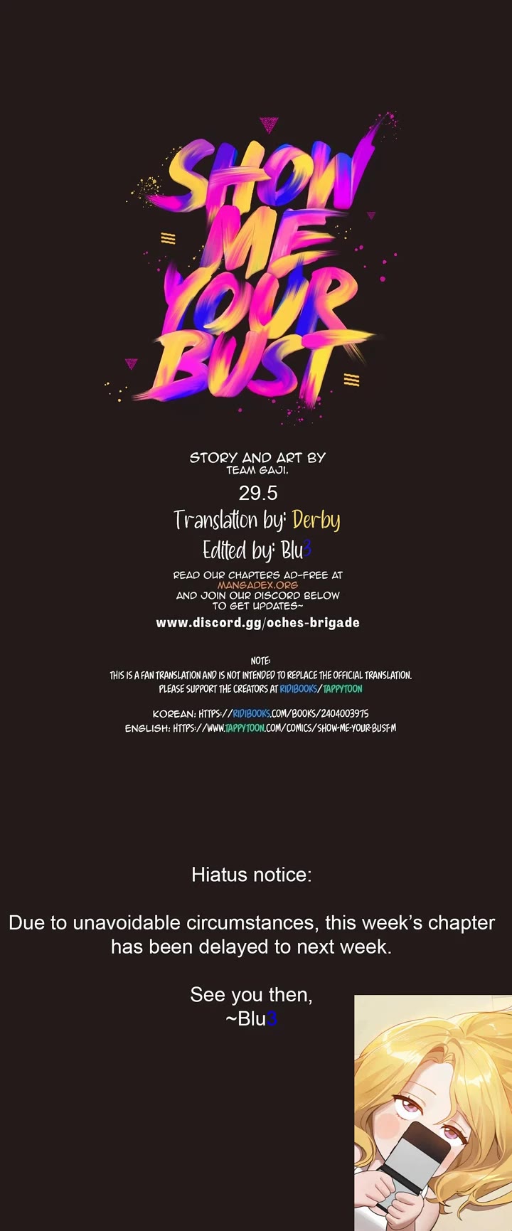 Show Me Your Bust chapter 29.5 page 1