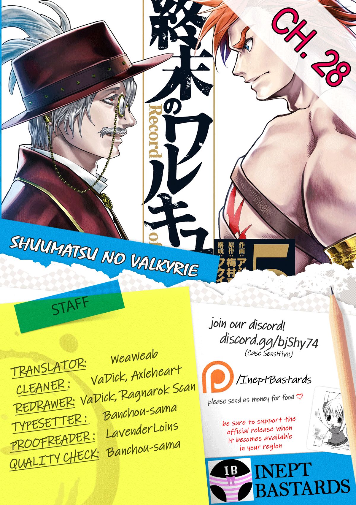 Shuumatsu no Valkyrie chapter 28 page 1