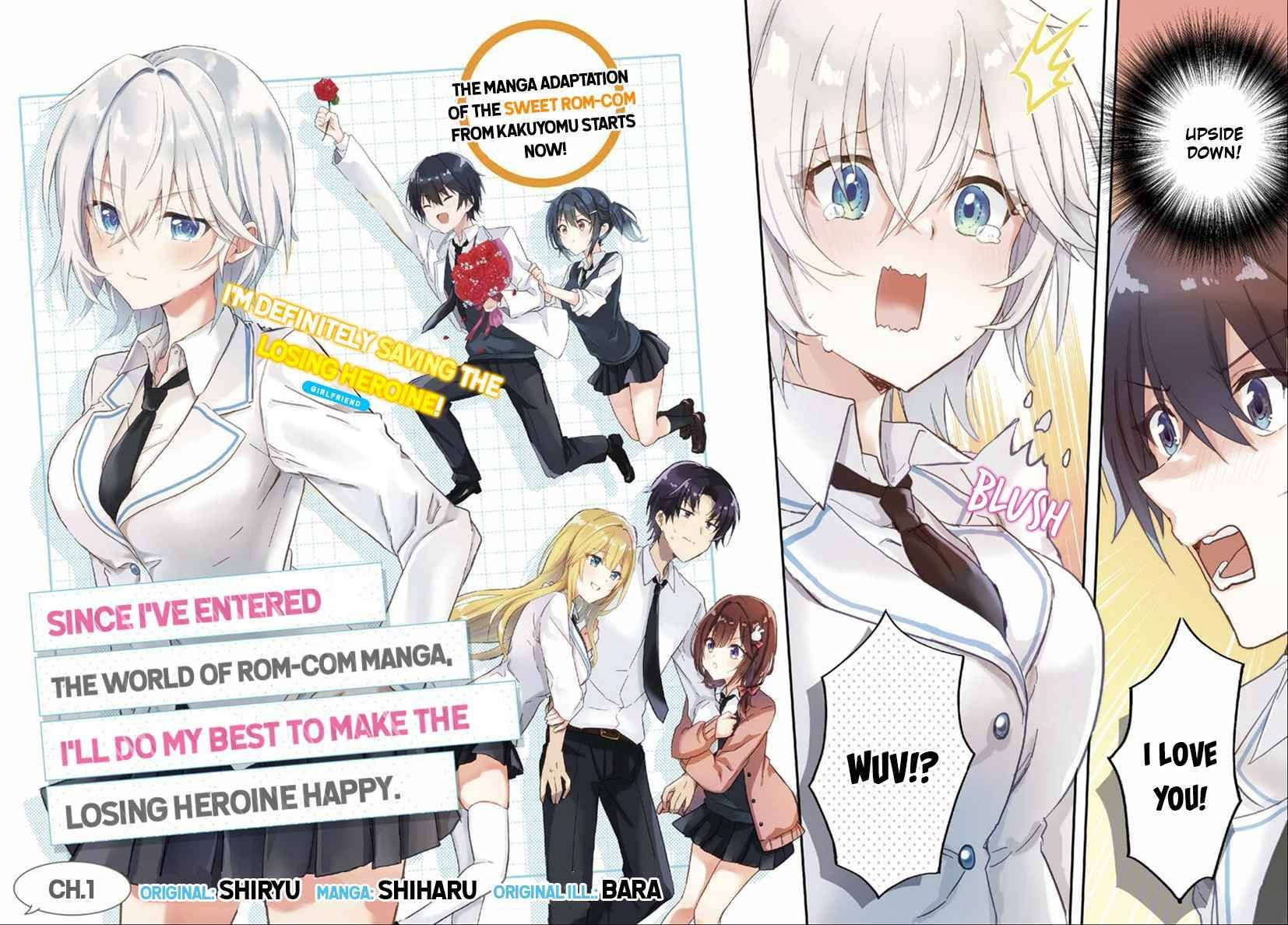 Since I’ve Entered the World of Romantic Comedy Manga, I’ll Do My Best to Make the Losing Heroine Happy chapter 1 page 2